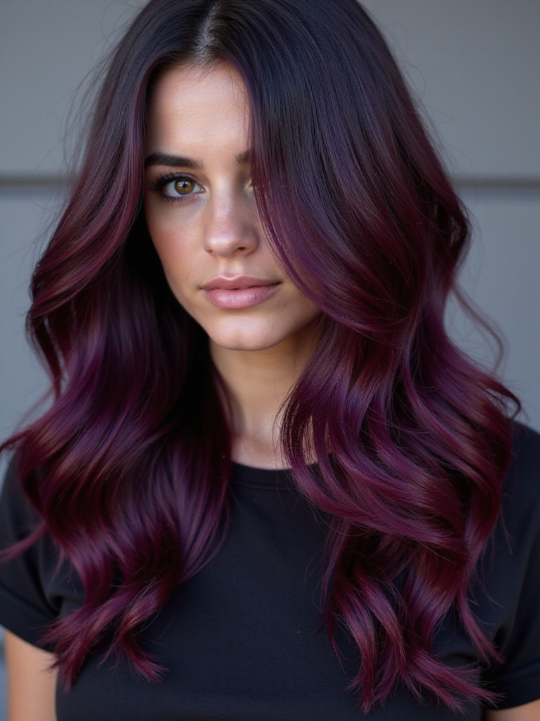 enchanting purple hair shades