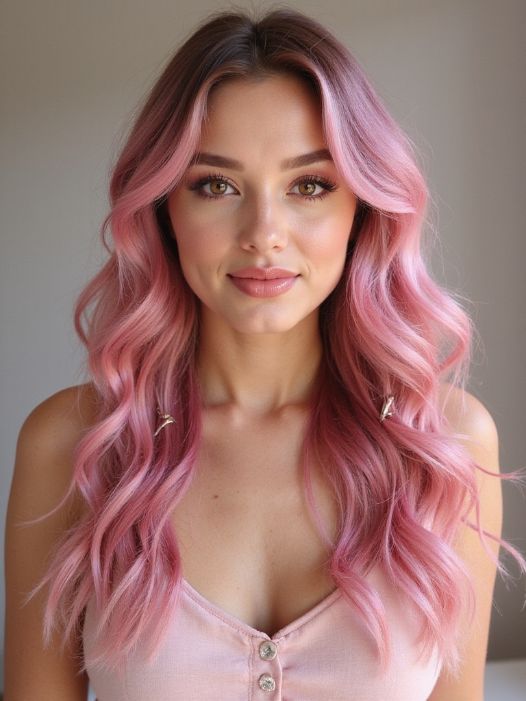 floral inspired hair color transformations