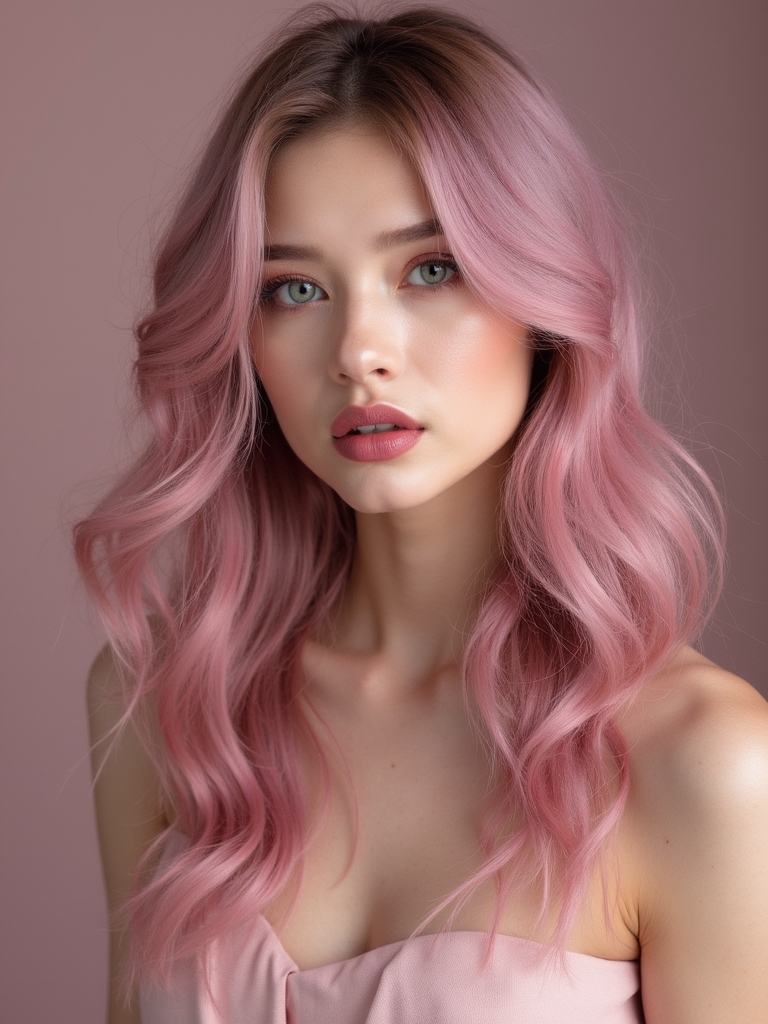 floral inspired hair vibrancy