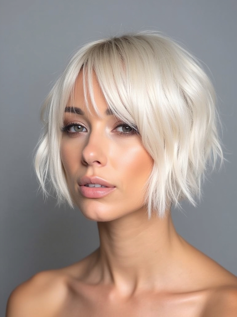 frizz control for choppy bobs