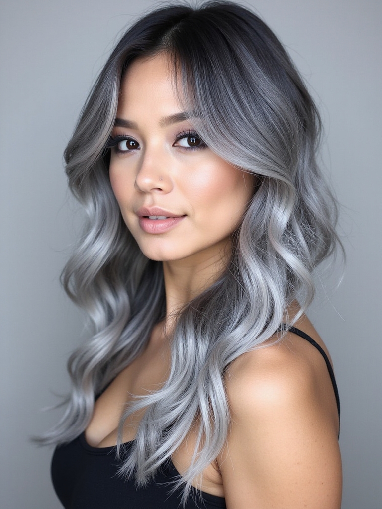 frosty elegant hair color