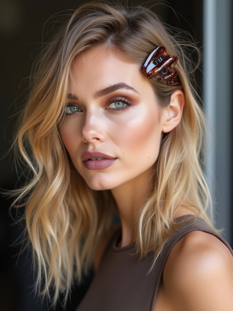 fun claw clip hairstyles