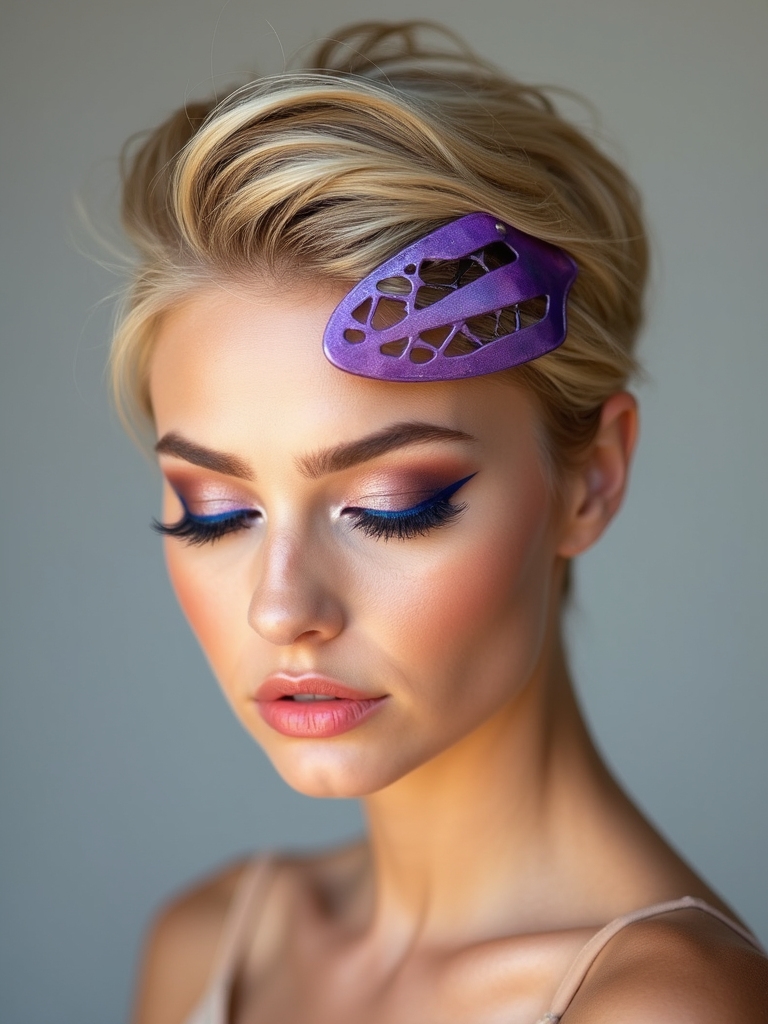 funky angled hair clips