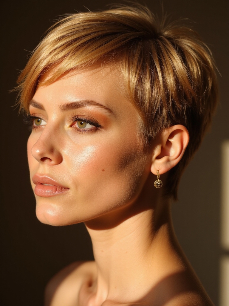 glistening golden hair transformation