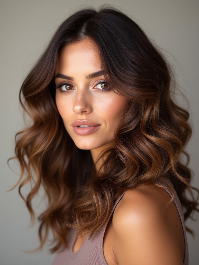 layered curls for effortless styling