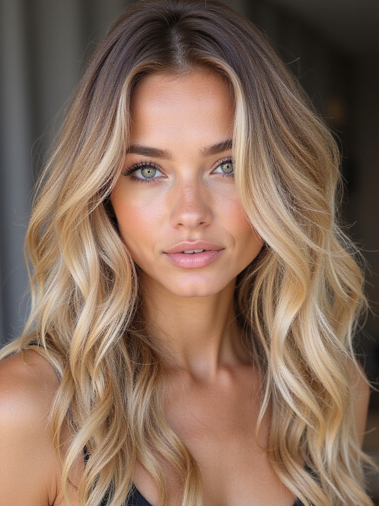 layers enhance wavy hair