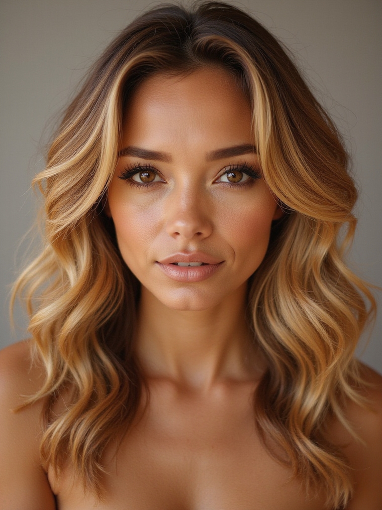 luminous honey blonde elegance