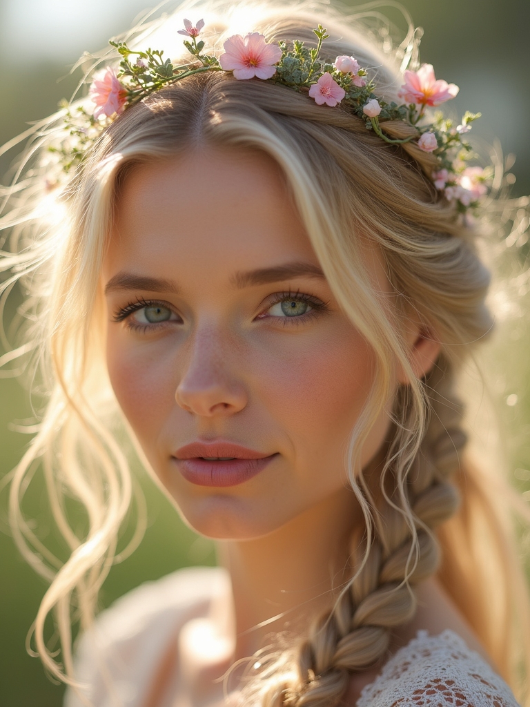 magical floral braided hairstyles