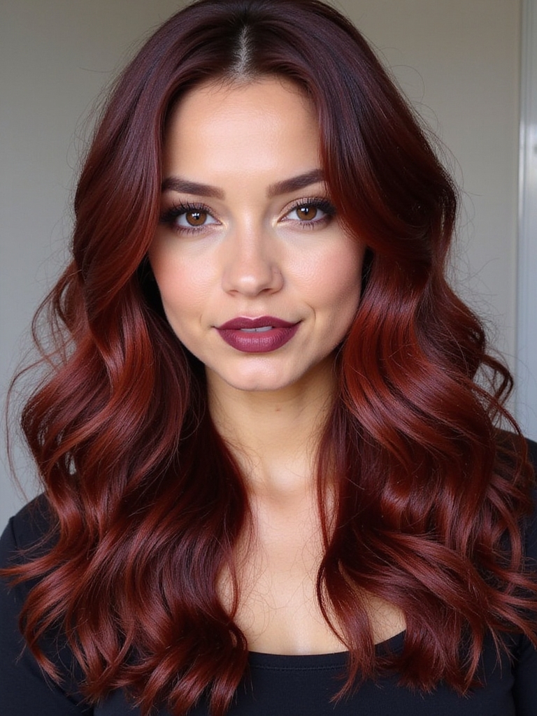 mahogany autumn warmth contrast