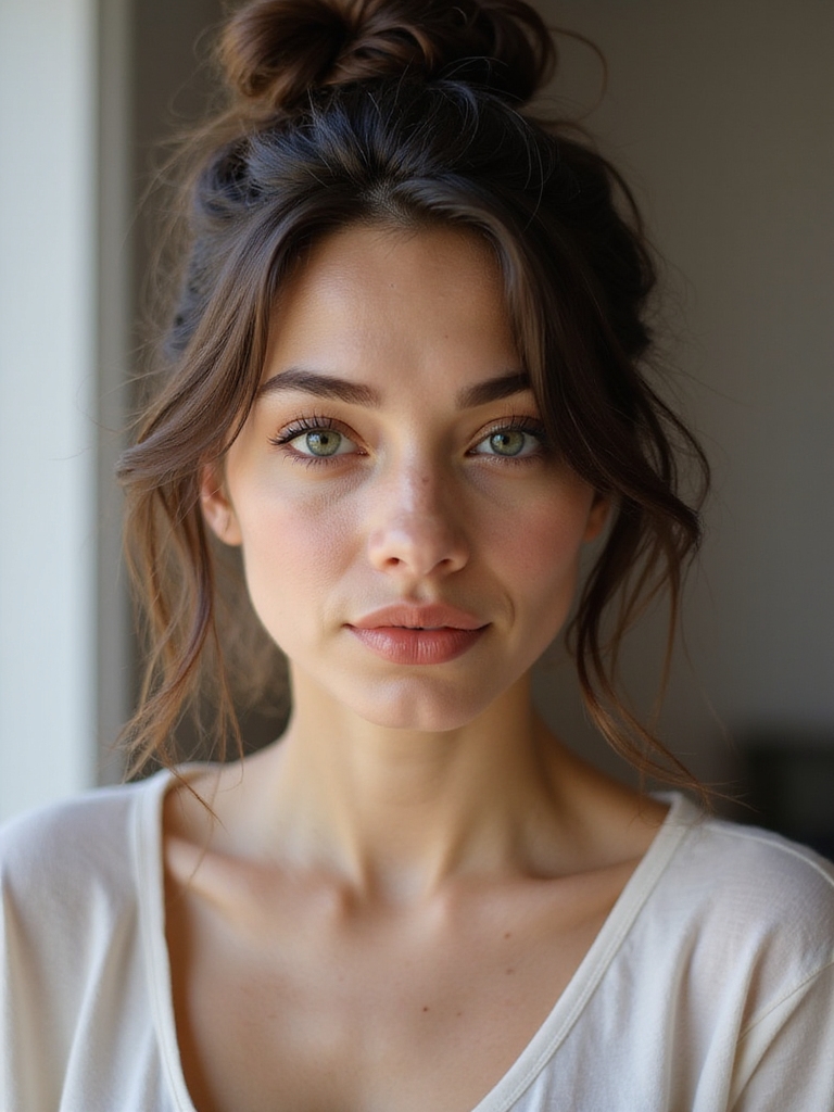 messy bun effortless charm