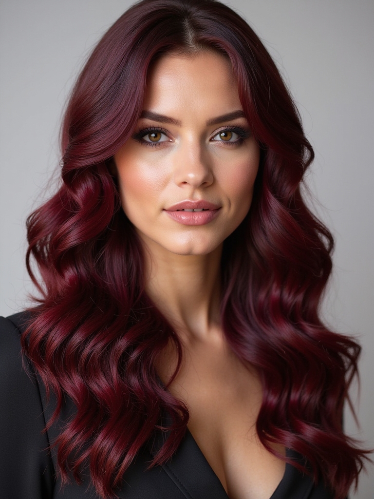 mysterious elegance in crimson