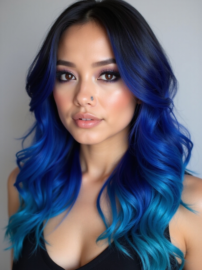 mystical navy hair transformation