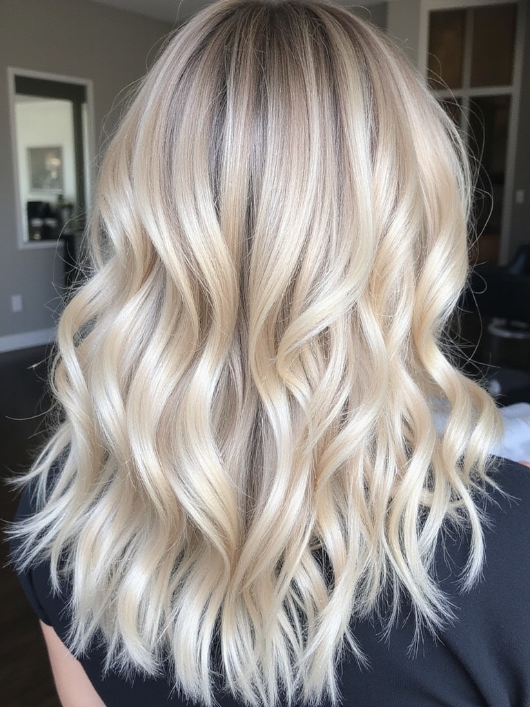 pearly blonde warmth elegance
