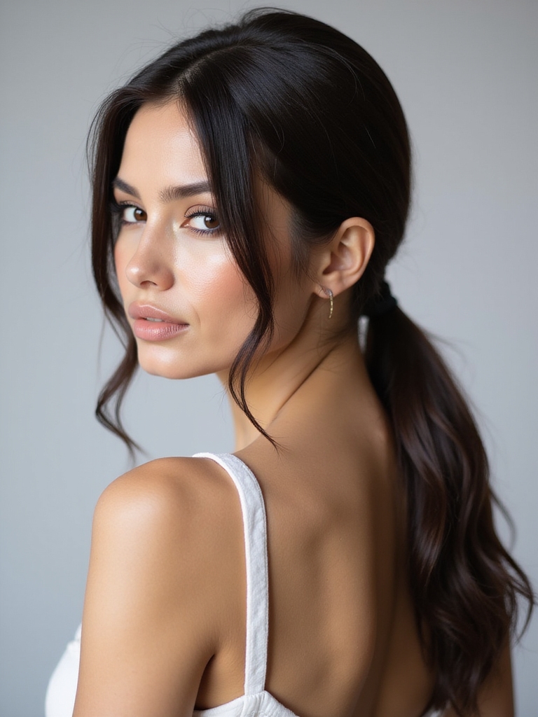 perfecting medium hair ponytail
