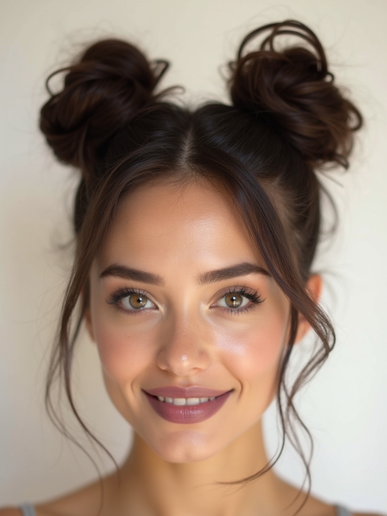 playful and chic hairstyle