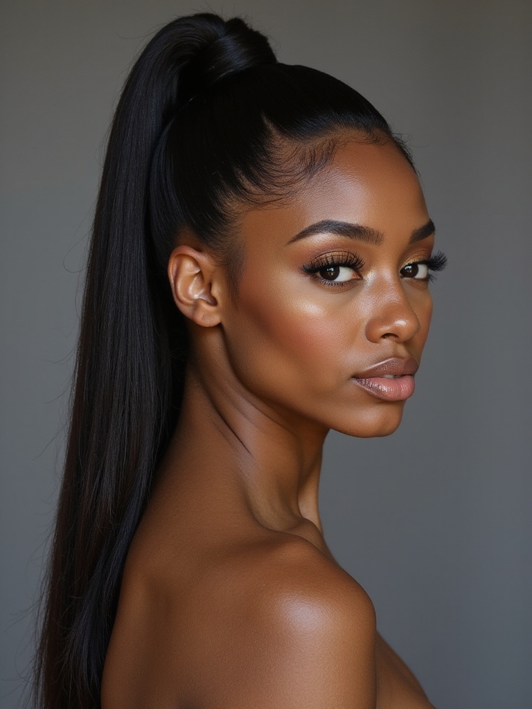 ponytail bump adds volume