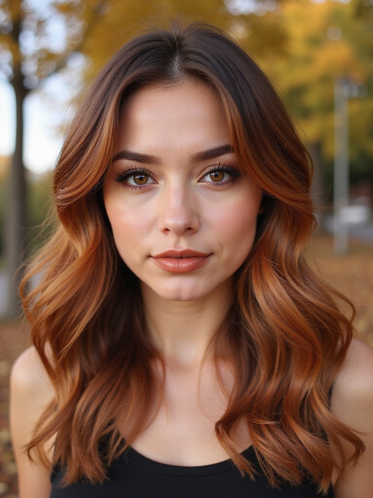 rich autumn hair hues