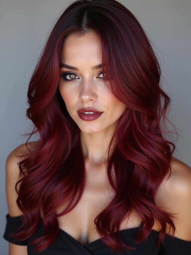 ruby red autumn elegance