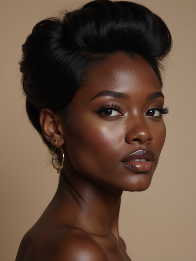 scarf enhanced bun style