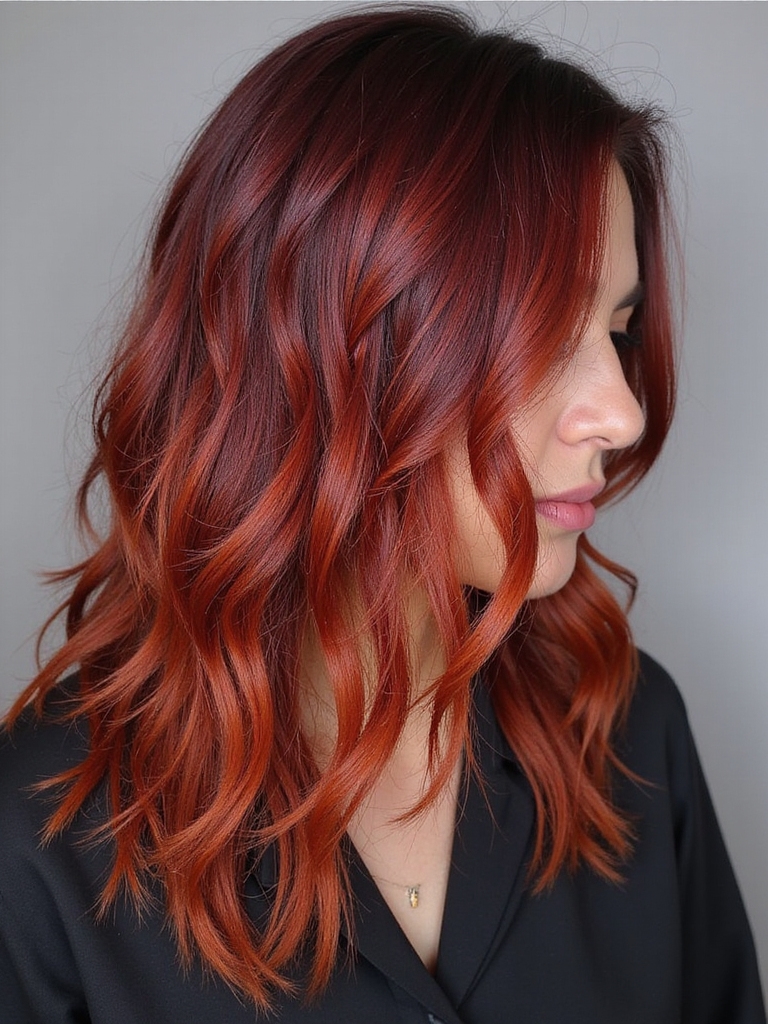 scarlet sunset hair transformation