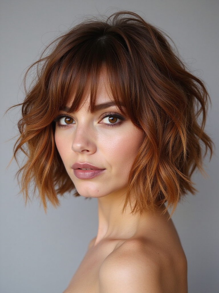seasonal shaggy bob tips
