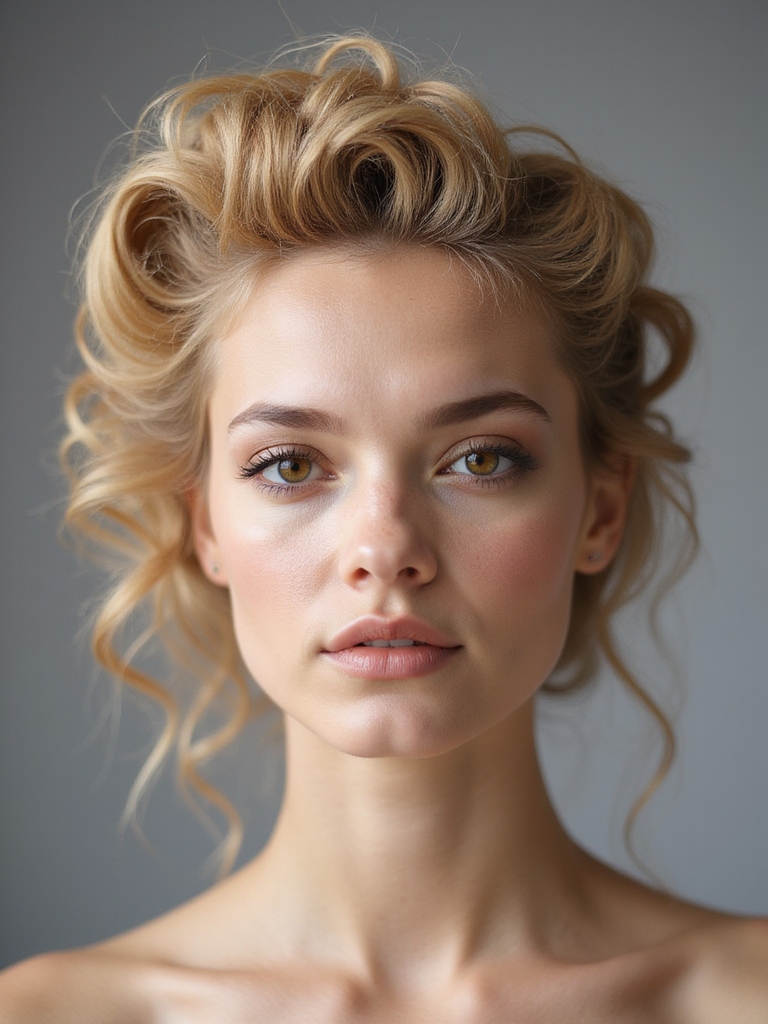 secure your curly updo