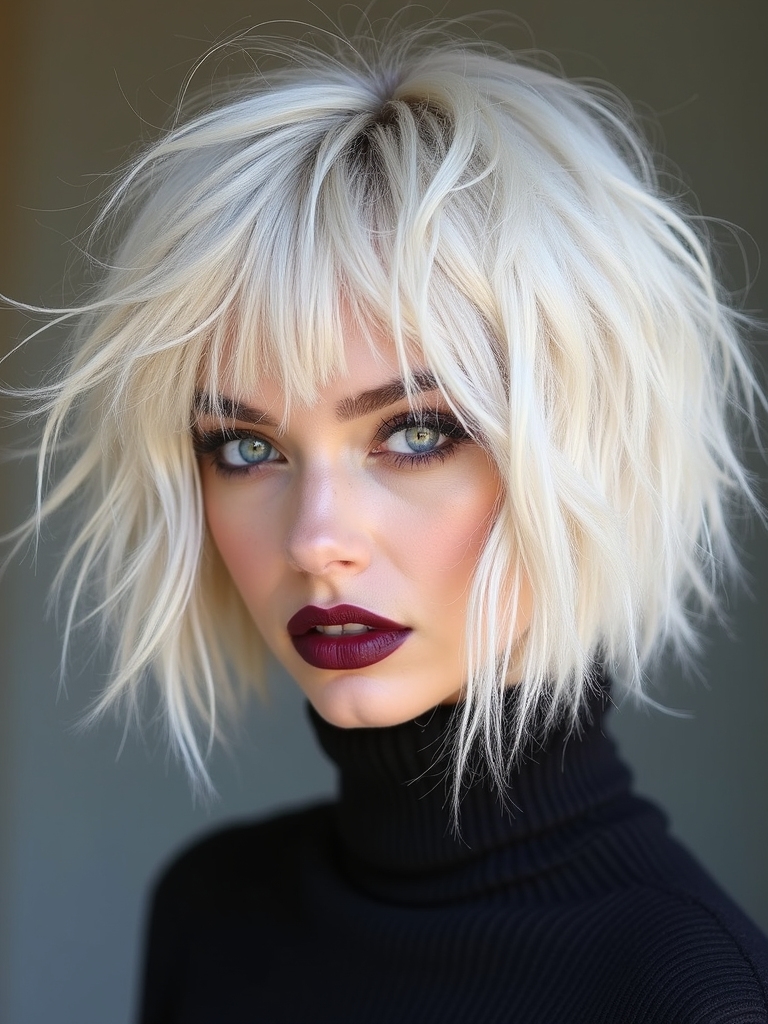 shaggy bob hair transformation
