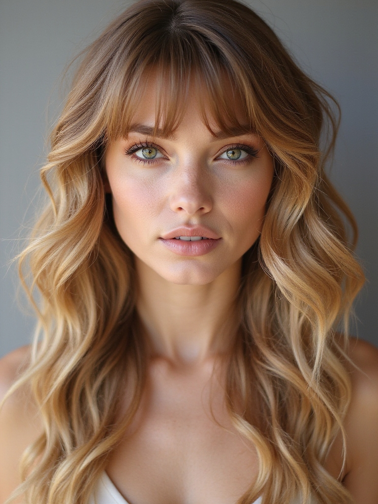side swept bangs for spring
