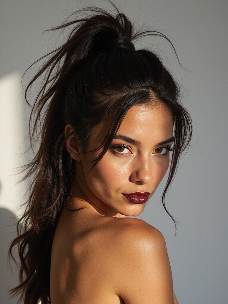 sleek polished frizz control hairstyle
