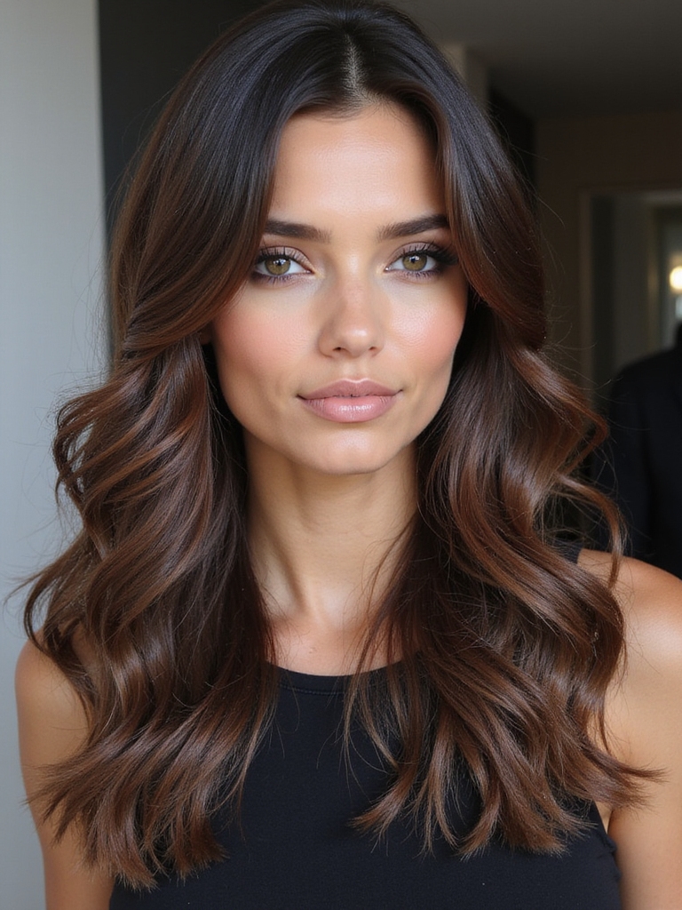 smoky brown hair trend