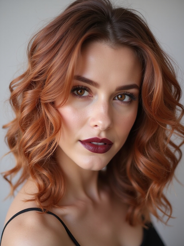 soft curls enhance symmetry