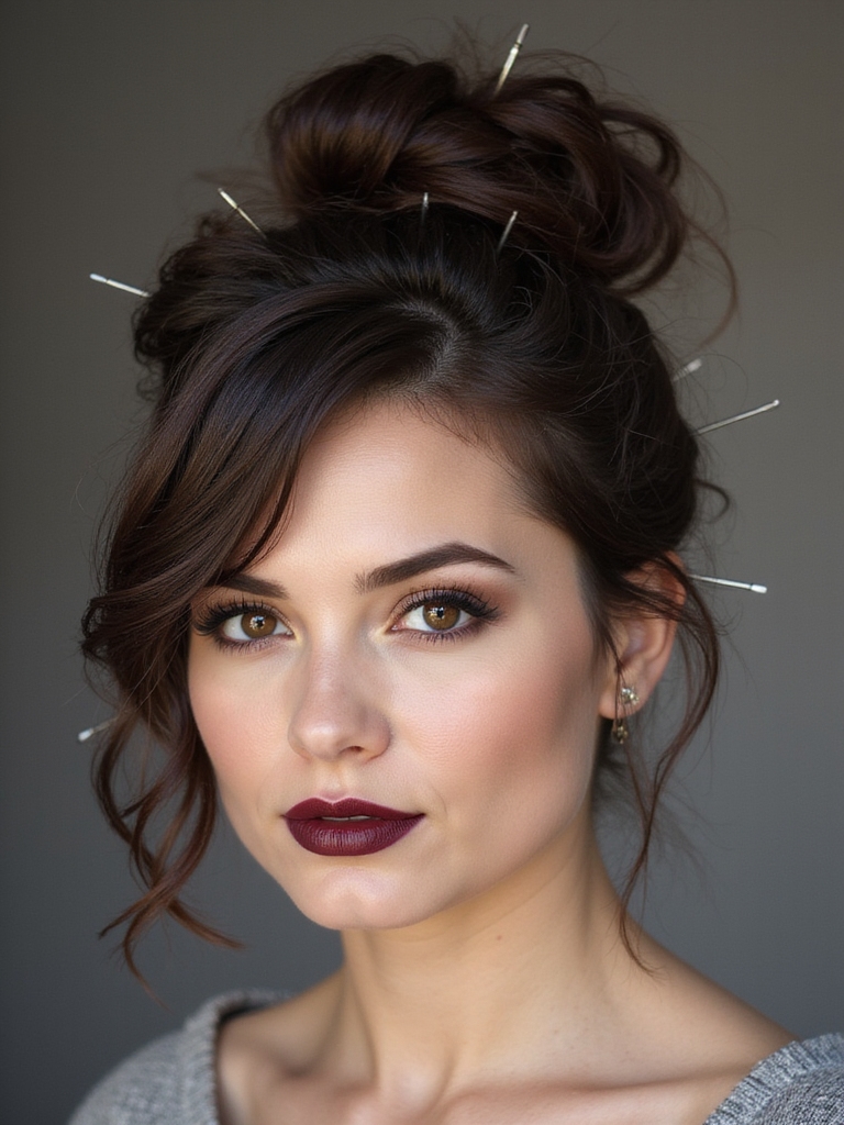 sophisticated chic bun styles