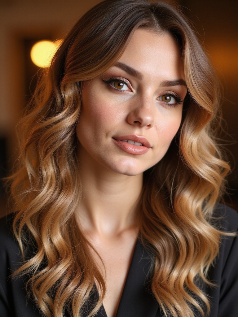 tawny blonde s warm allure