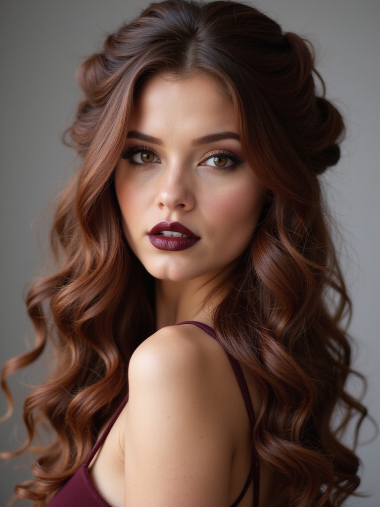 versatile half up half down hairstyle
