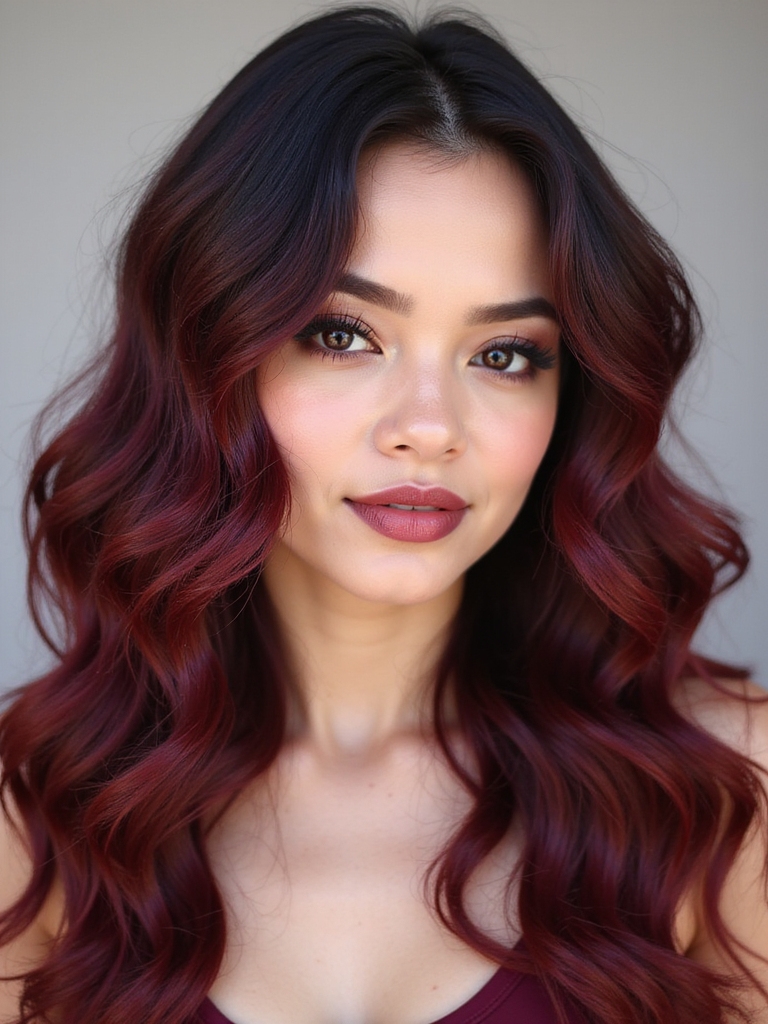 vibrant autumn hair transformation