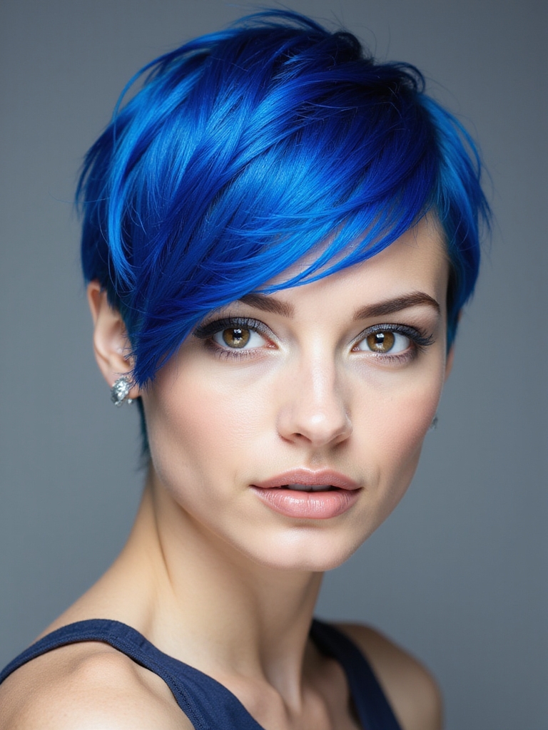vibrant electric blue transformation