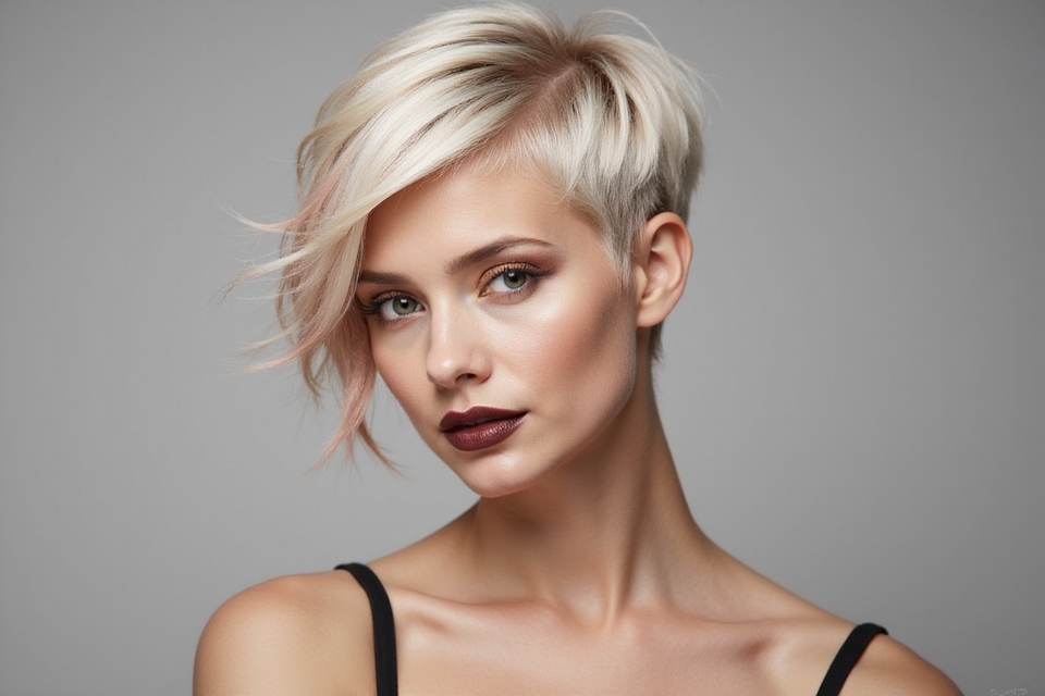vibrant hues for short hairstyles