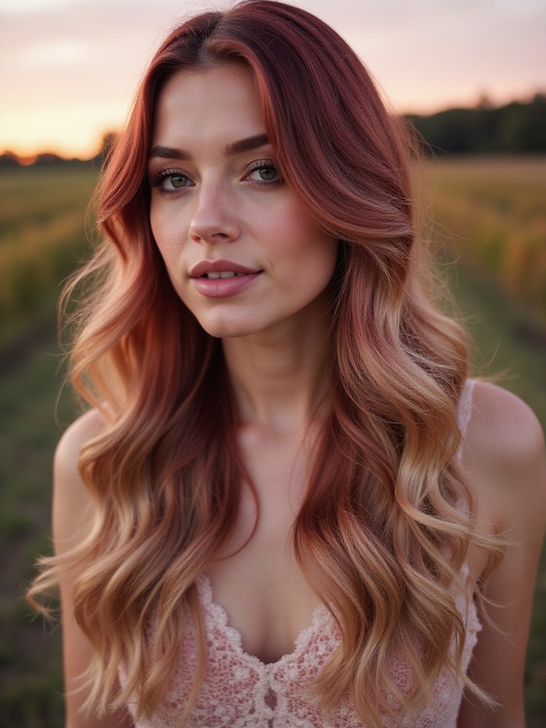 vibrant light cherry red