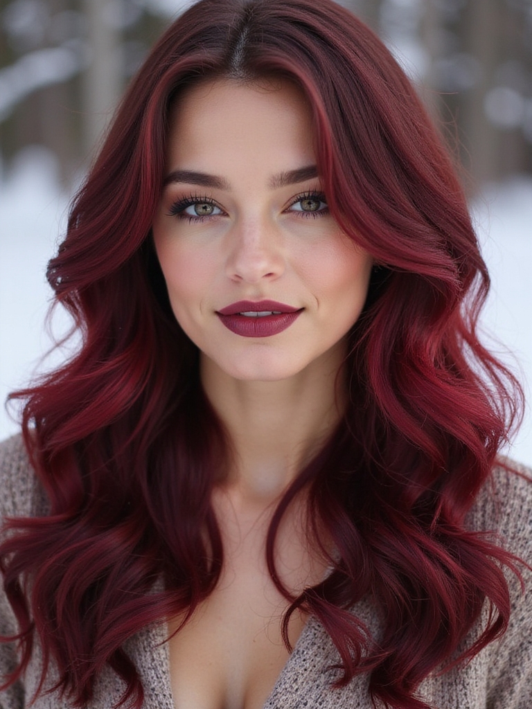 vibrant winter hair color