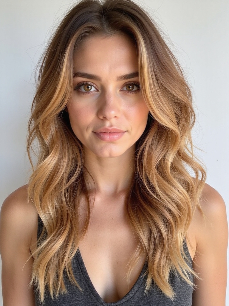 warm golden blonde hues
