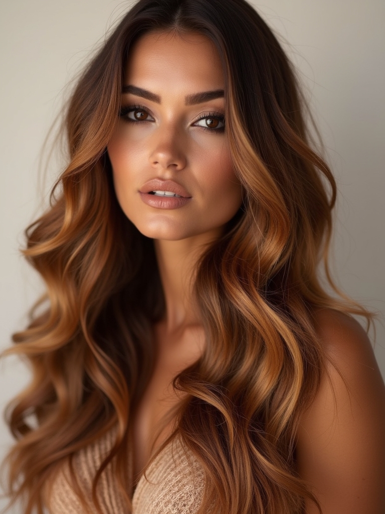 warm undertones enhance caramel