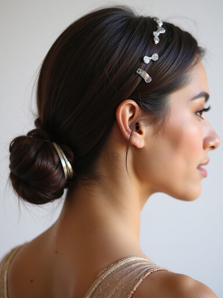 ballerina inspired low bun tutorial