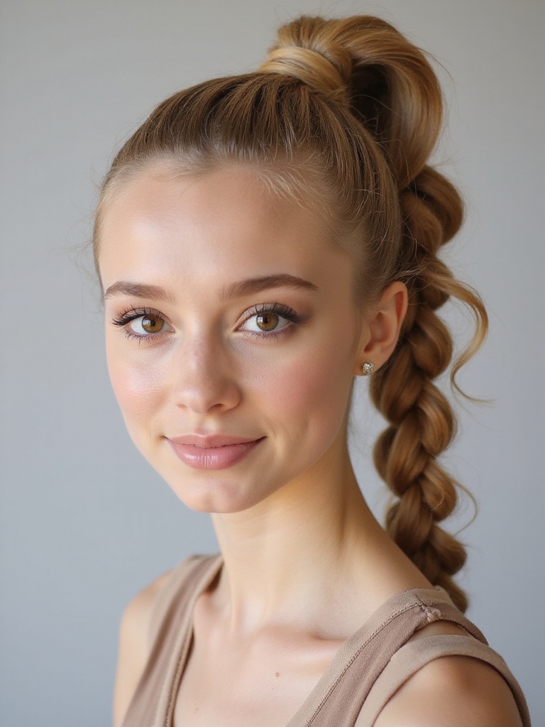 chic rope twist ponytail