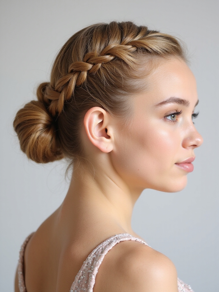dutch braid bun tutorial