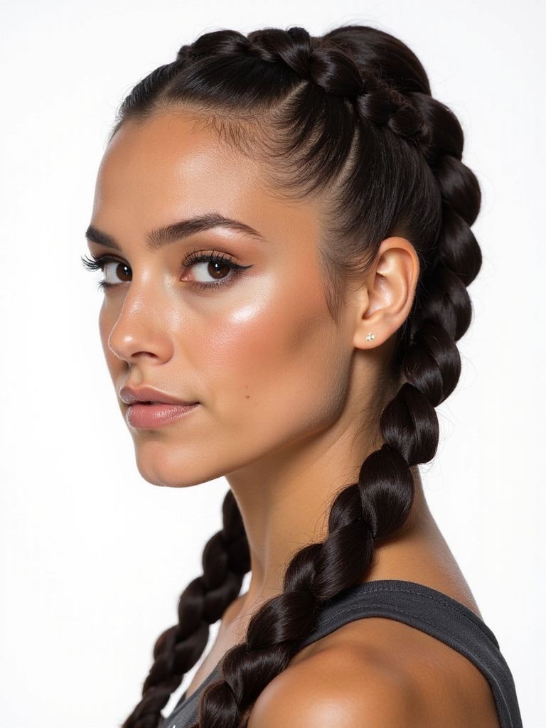 stylish and functional hairstyle